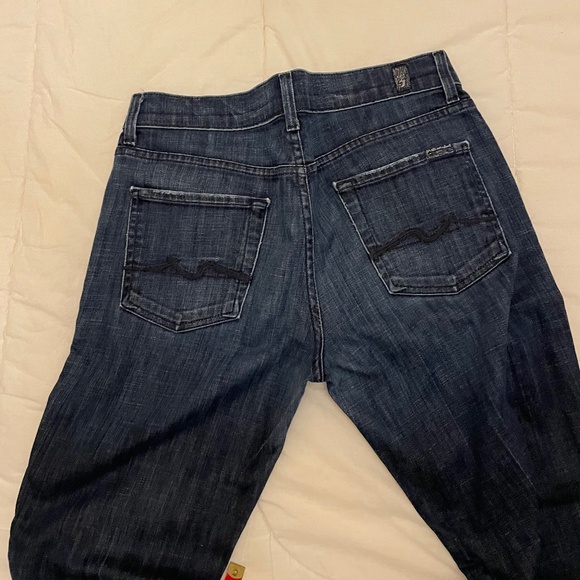 7 For All Mankind "High Waist Bootcut" (mid rise) Size 30 Great Condition! - Picture 4 of 13